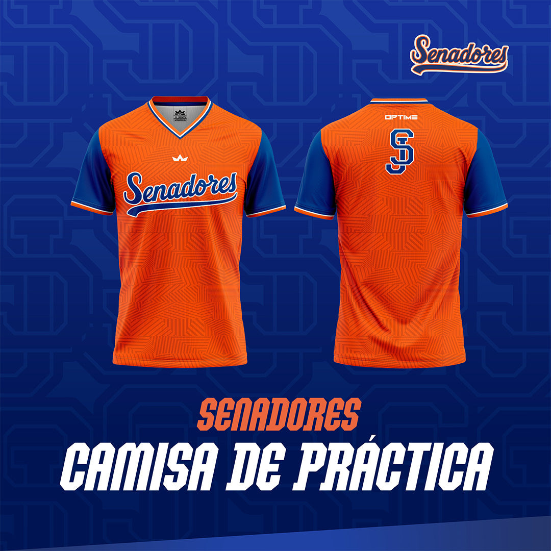 Senadores Orange Practice Uniform
