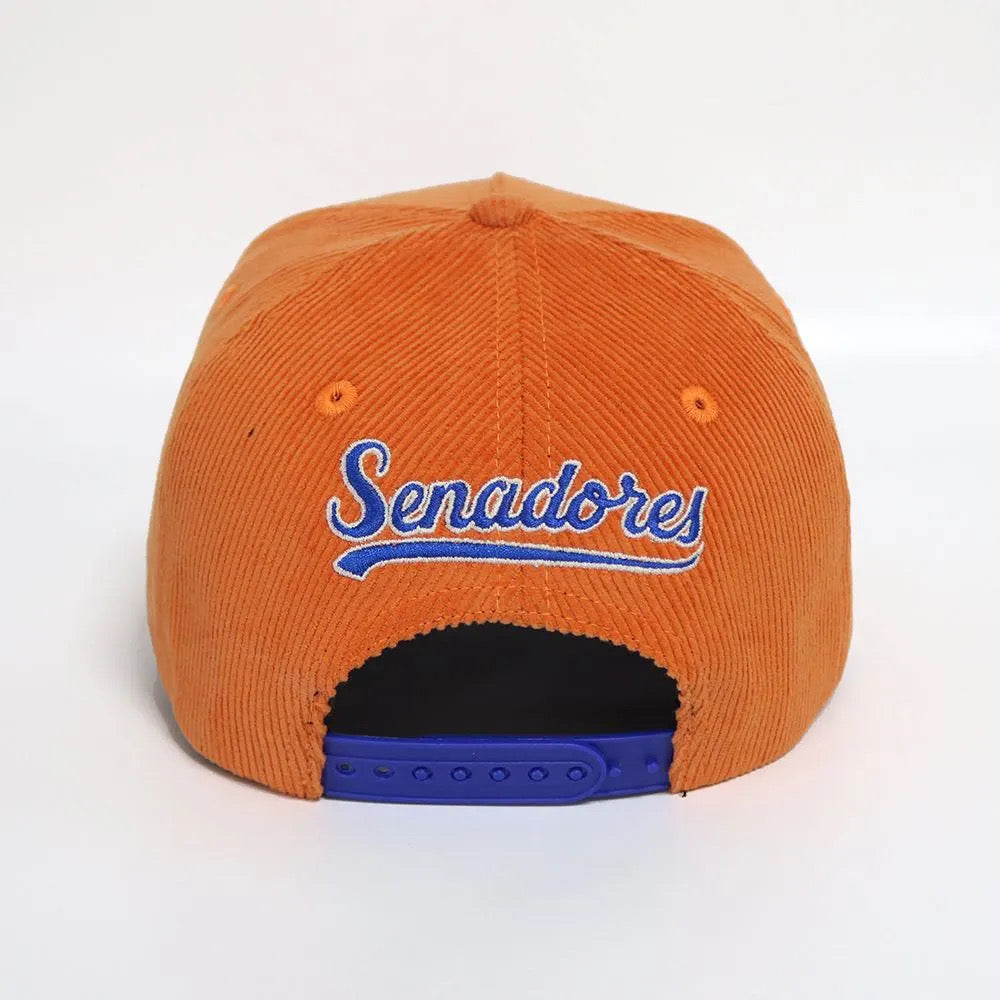 Senadores Orange Corduroy Hat