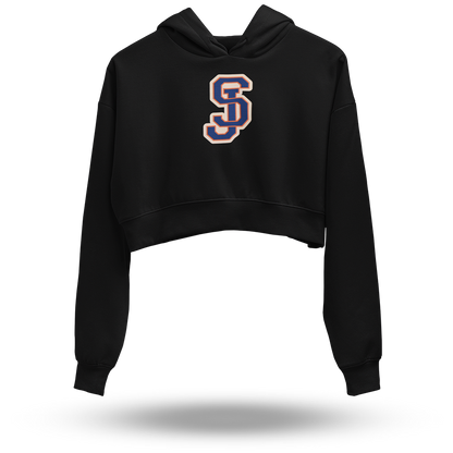 Senadores Black Crop-top Hoodie