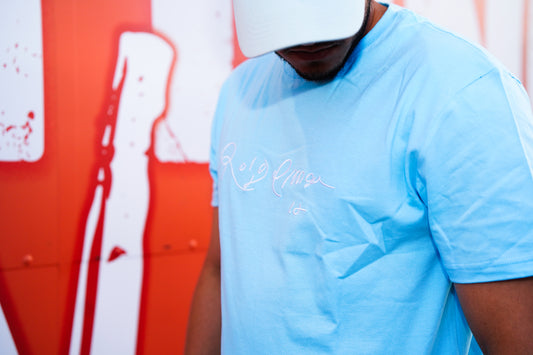 Alomar Embroidered Shirt - Light Blue