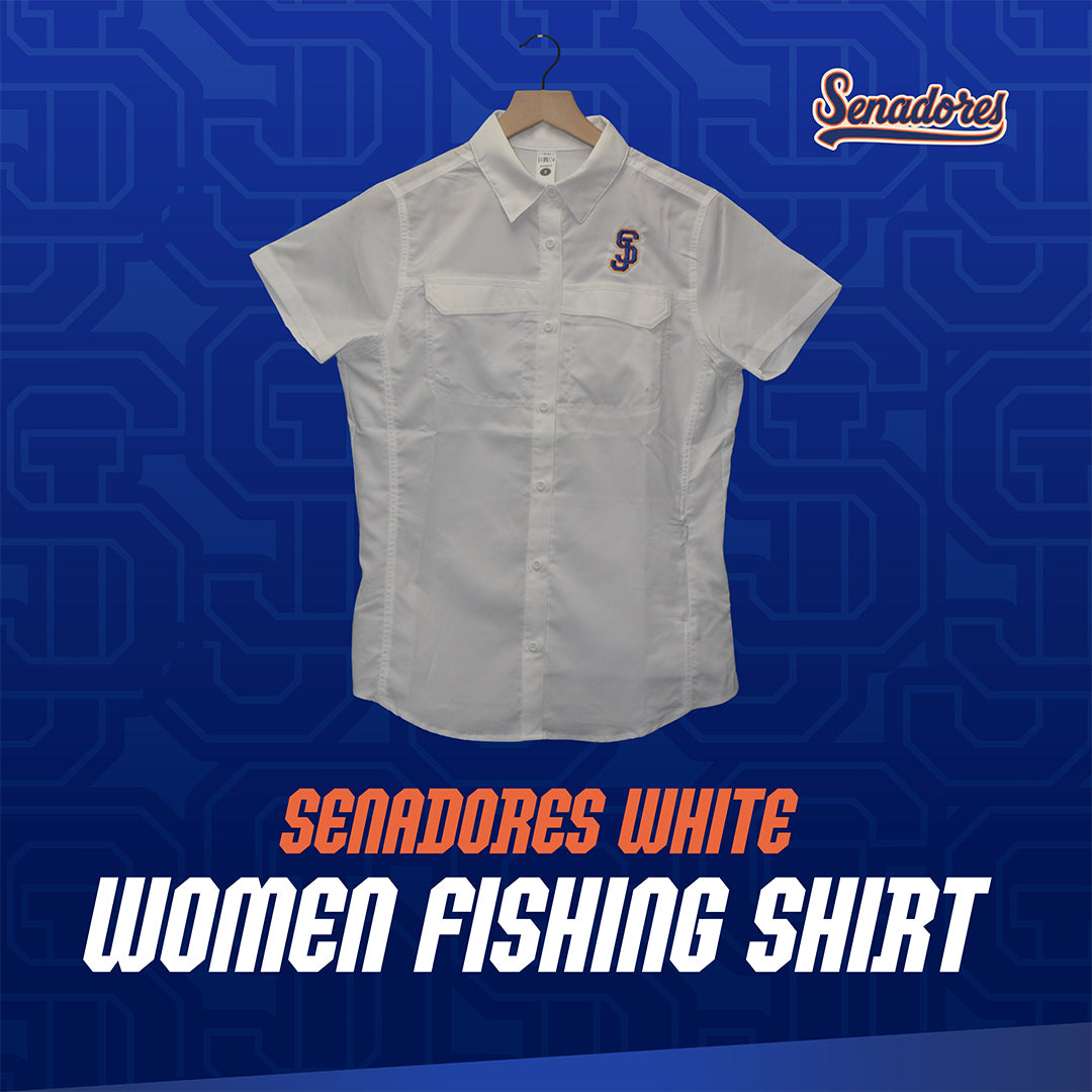 Senadores Women's Fishing Shirt - White